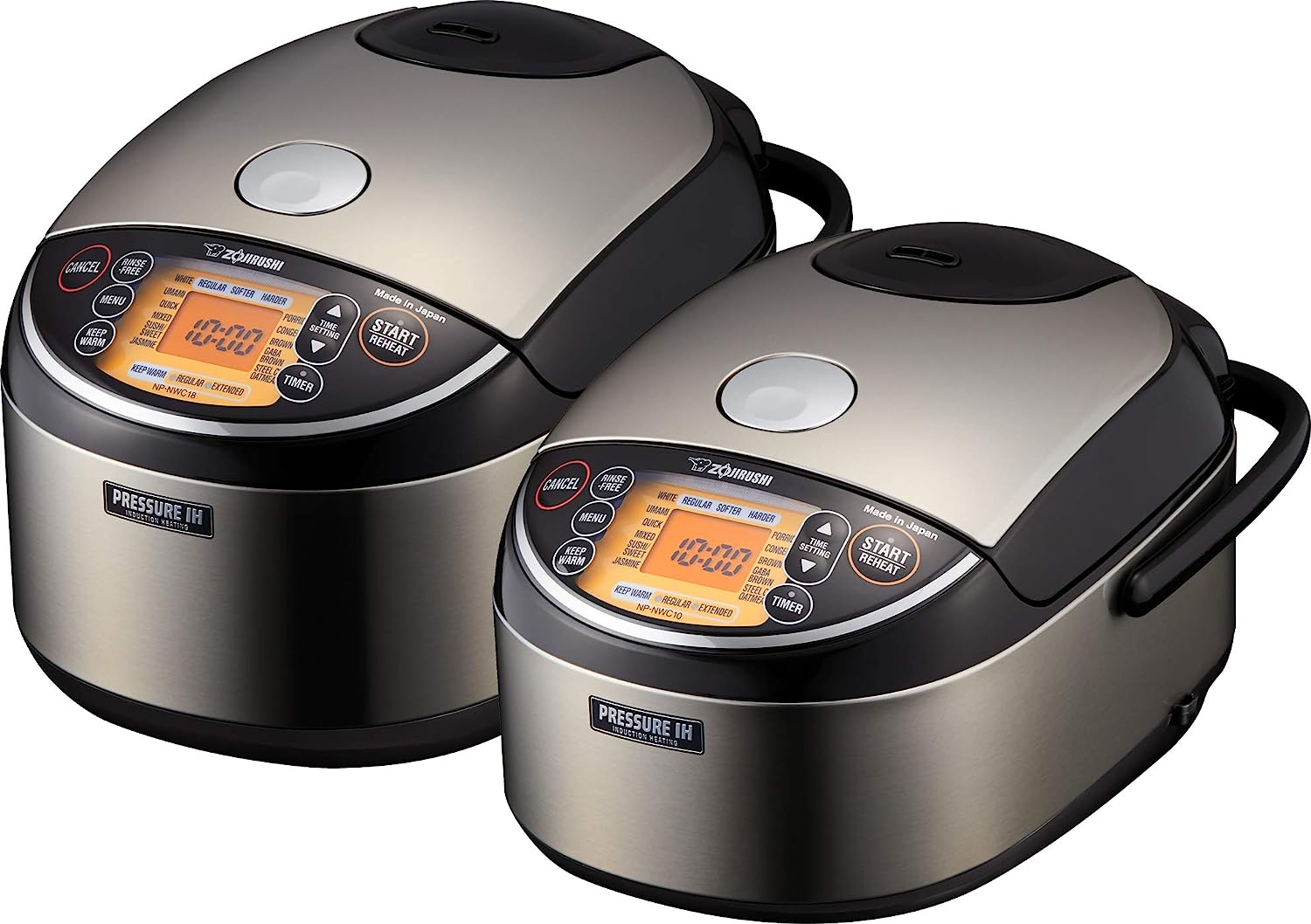Zojirushi NP-NWC10XB Pressure Induction Heating Rice Cooker & Warmer, 5.5 Cup, Stainless Black, Made in Japan 3