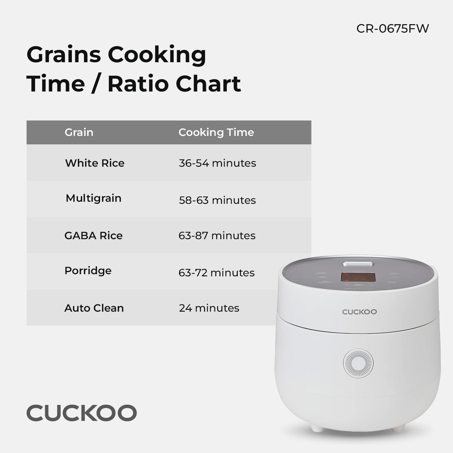 CUCKOO CR-0675F - 6-Cup (Uncooked) Micom Rice Cooker - 13 Menu Options - 2
