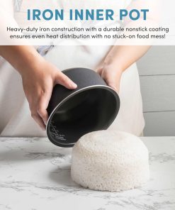 Aroma Housewares Professional 12-Cups (Cooked) - 3Qt. 360° Induction Rice Cooker & Multicooker (ARC-7606B), Black, 12 Cup - 7