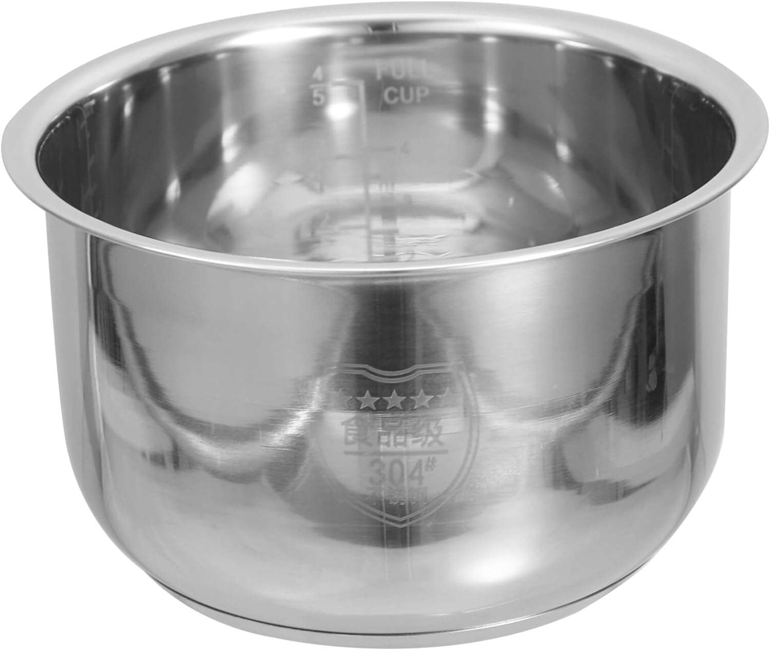 Yardwe Rice Cooker Inner Pot, Stainless Steel Inner Cooking Pot Non-Stick Rice Cooker Pot for Home Kitchen 2L - 1