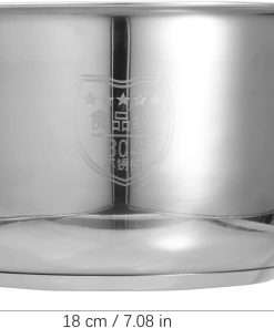 Yardwe Rice Cooker Inner Pot, Stainless Steel Inner Cooking Pot Non-Stick Rice Cooker Pot for Home Kitchen 2L - 4