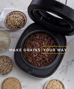 West Bend Programmable Rice & Grain Cooker with 7 Preset Functions, Includes Delay Start and Keep Warm, Features Easy View Window & Steam Basket, 12 Cups Cooked - 8