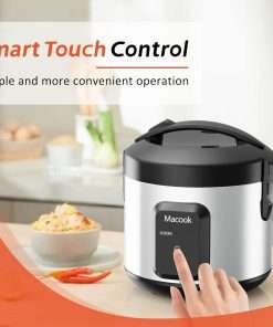 Small Rice Cooker and Food Steamer, 3-4 Cups Uncooked(6-8 Cups Cooked) Mini Rice Maker, Removable Non-Stick Pot Suitable for Cooking, Soups, Stewing, Steaming, Automatic Keep Warm Function - 3