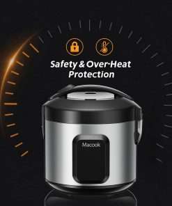 Small Rice Cooker and Food Steamer, 3-4 Cups Uncooked(6-8 Cups Cooked) Mini Rice Maker, Removable Non-Stick Pot Suitable for Cooking, Soups, Stewing, Steaming, Automatic Keep Warm Function - 4