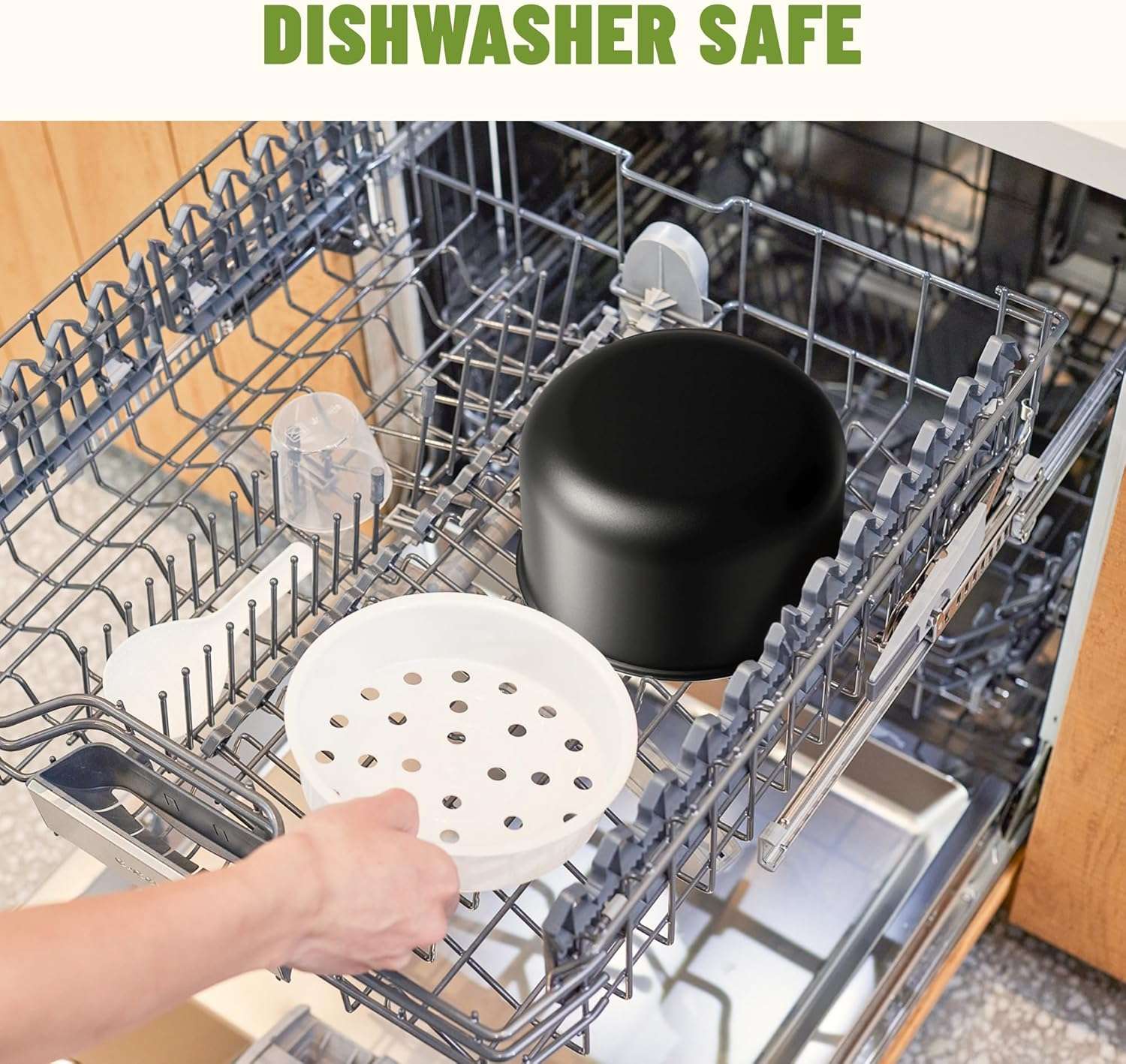 20 Cup Cooked (10 cup uncooked) Rice Cooker with 8 Functions, Healthy Cooking Ceramic Coating Pot, Removable Inner Coverwith Steamer, Silver - 6