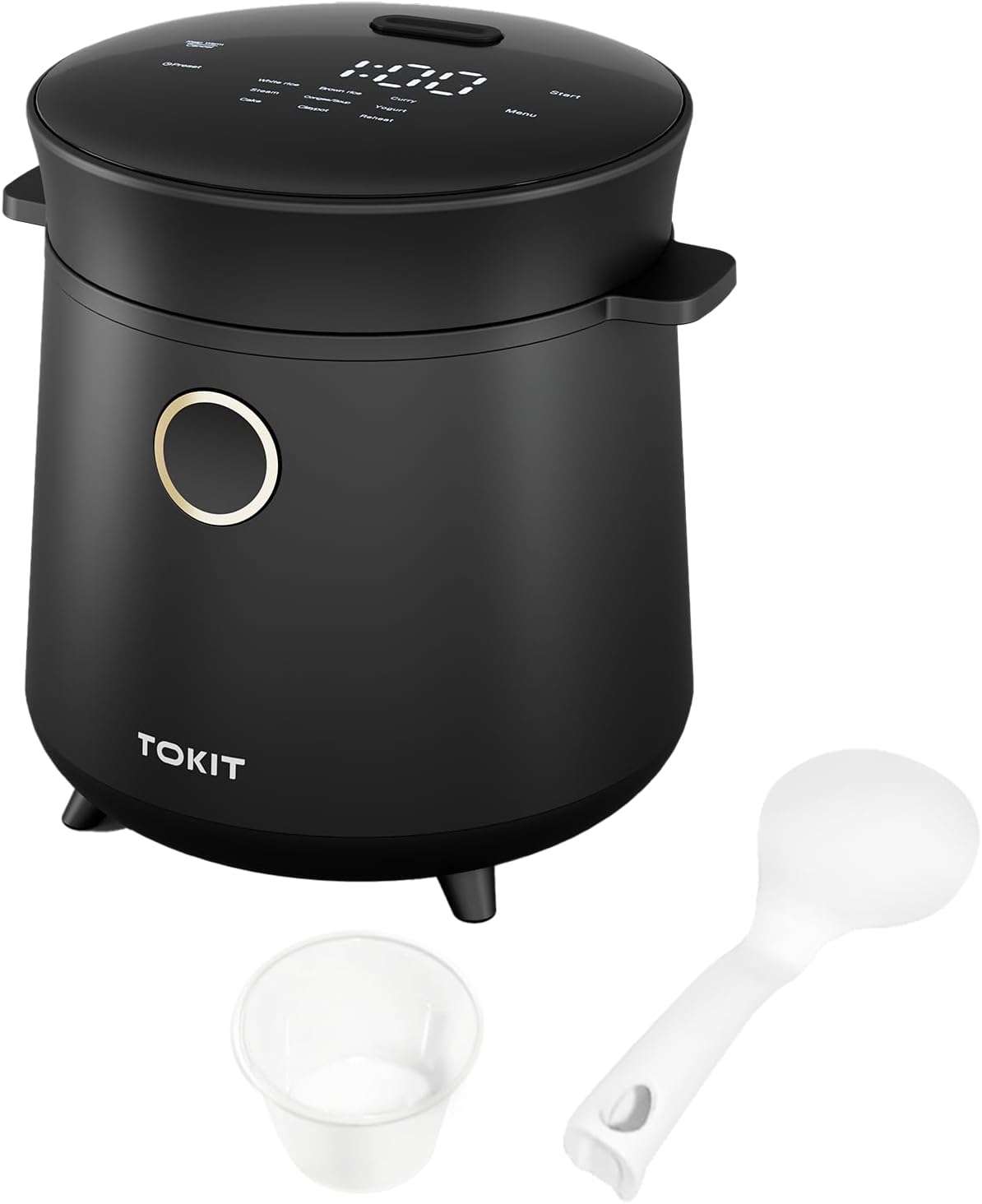 TOKIT Rice Cooker 1.5 L Mini Rice Cooker-Grey