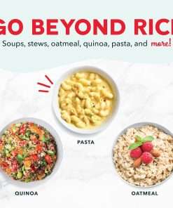 DASH Mini Rice Cooker Steamer with Removable Nonstick Pot, Keep Warm Function & Recipe Guide, .5 Quart, for Soups, Stews, Grains & Oatmeal - Graphite - 5