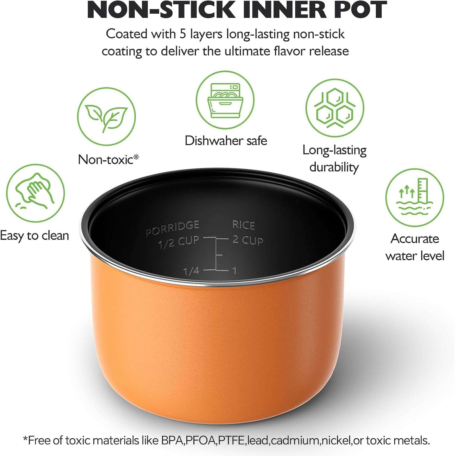 TLOG Mini Rice Cooker 2-Cup Uncooked, Healthy Non-stick Coating 1.2L Small Rice Maker for 1-3 People, Portable Travel Fast Cooker with Steam Tray, Rice Maker for Grains, White Rice - 5