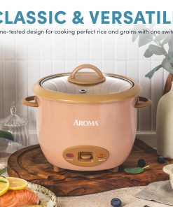AROMA® 6-Cup (Cooked) One-Touch Pot Style Rice Cooker with CoreCoat™ PFAS-Free Nonstick Ceramic Surface (1.5 Quarts) - 3