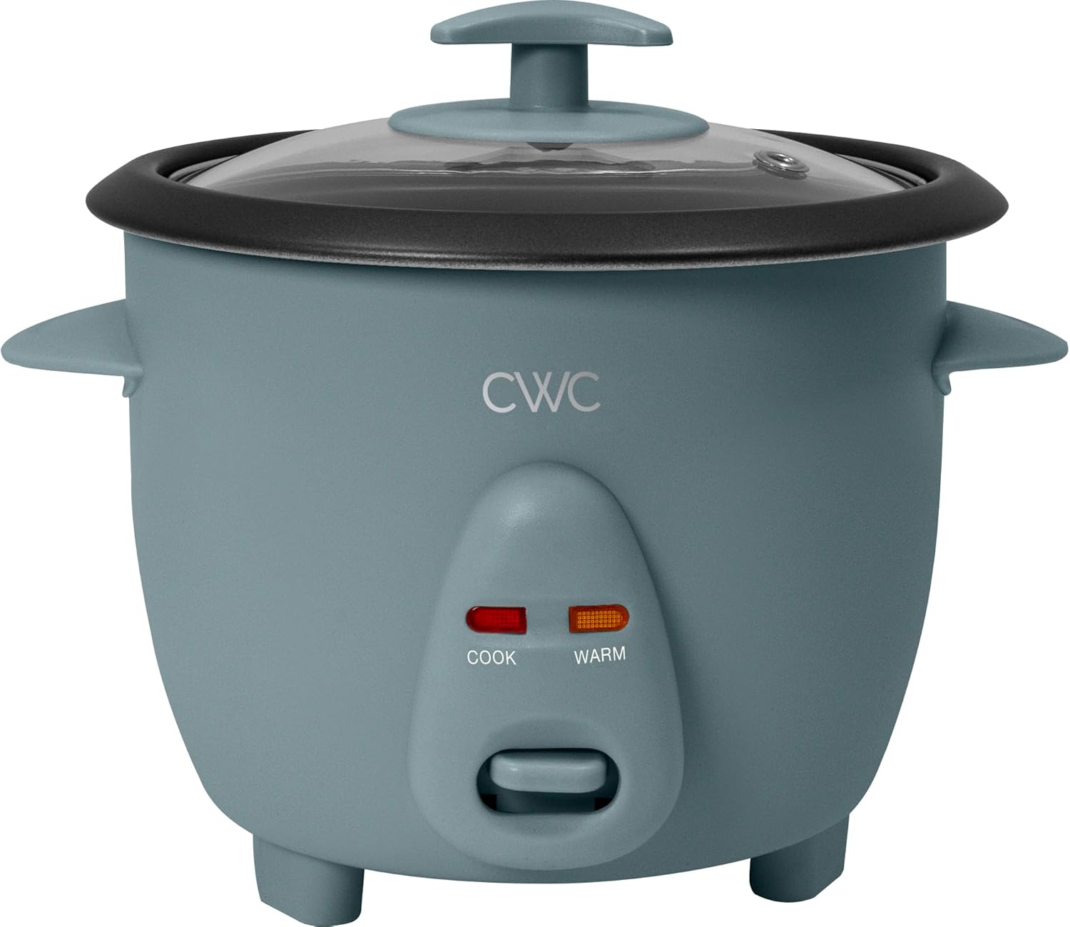 COOK WITH COLOR 6 Cup Rice Cooker 300W - Effortless Cooking and Perfectly, Cooks 3 Cups of Raw Rice for 6 Cups of Cooked Rice, Slate Blue - 1
