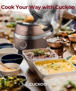 CUCKOO High Pressure Rice Cooker 6-Cup Uncooked - 12-Cup Cooked with Induction Heating Technology, Versatile Rice Maker with 16 Menu Options - 7
