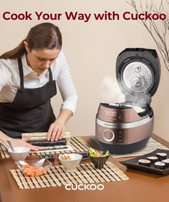 CUCKOO High Pressure Rice Cooker 6-Cup Uncooked - 12-Cup Cooked with Induction Heating Technology, Versatile Rice Maker with 16 Menu Options - 8