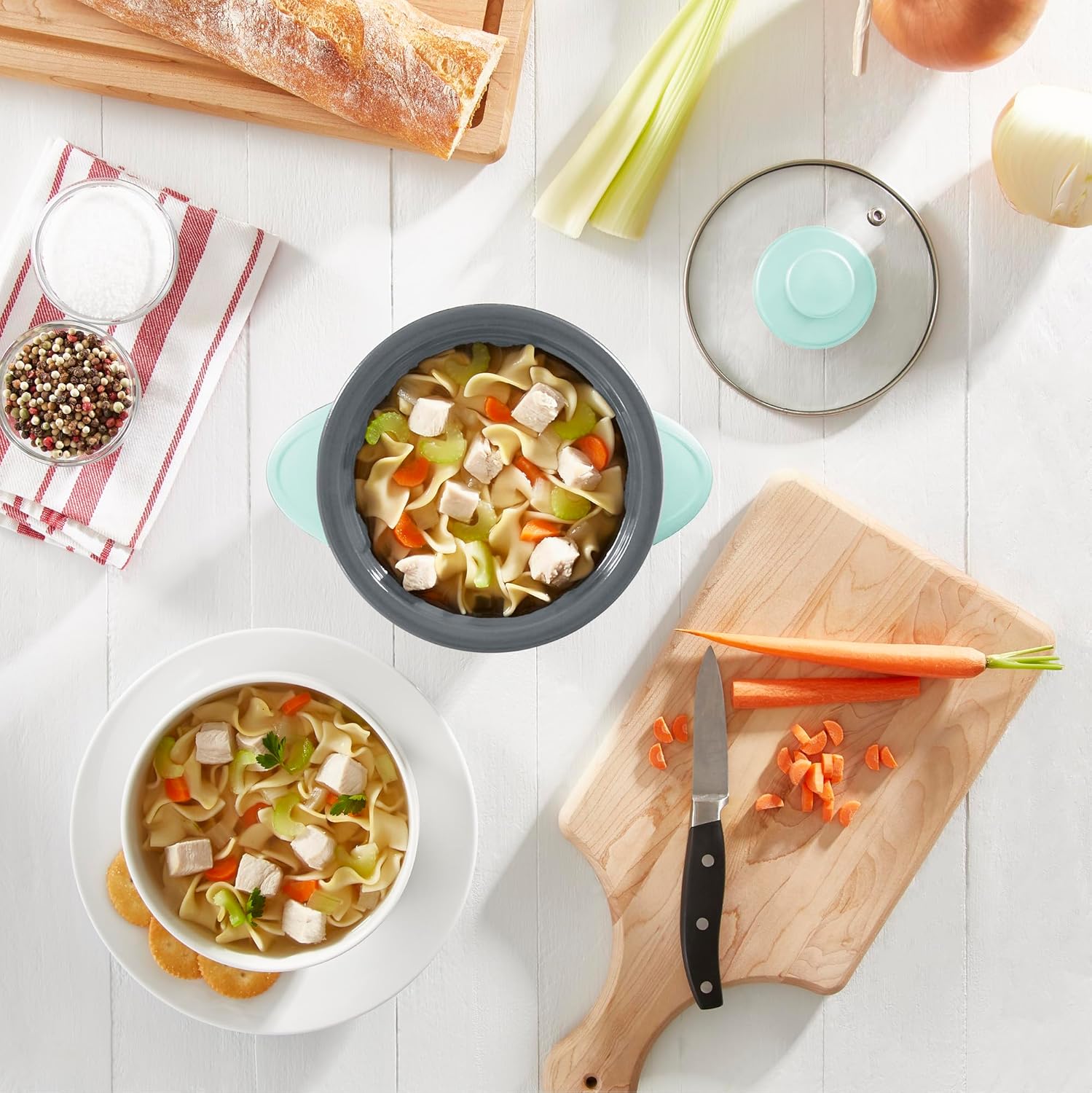 Dash Mini Ceramic Rice Cooker - Designed for Single-Serve Cooking - Compact Rice Cooker with Nonstick Removable Pot, Keep Warm Function & Easy-to-Clean Sleek Design - Aqua Ceramic - 7