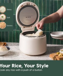 IRIS USA Micom Japanese Rice Cooker, 3-Cup Uncooked-6-Cup Cooked, Fuzzy Logic Kitchen Appliance with Recipe Presets, Slow Cooker, Steamer, Hot Pot & Warming Function - 11
