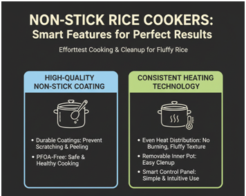 Non-Stick Rice Cookers Online, Non-Stick Rice Cookers Online for Effortless Cooking and Easy Cleanup