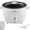 IMUSA Mini Electric Rice Cooker 6 Cup Cooked 3 Cup Uncooked – Ceramic Nonstick Pot, Small Multi Cooker for Rice, Quinoa, Oatmeal, Stew – Keep Warm – Compact for Dorm RV Kitchen - 1