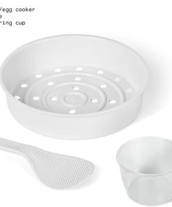 14-Cup Electric Rice Cooker with Automatic Keep Warm and Removable Nonstick Pot for Home Cooking (White) - 4