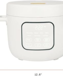 14-Cup Electric Rice Cooker with Automatic Keep Warm and Removable Nonstick Pot for Home Cooking (White) - 9