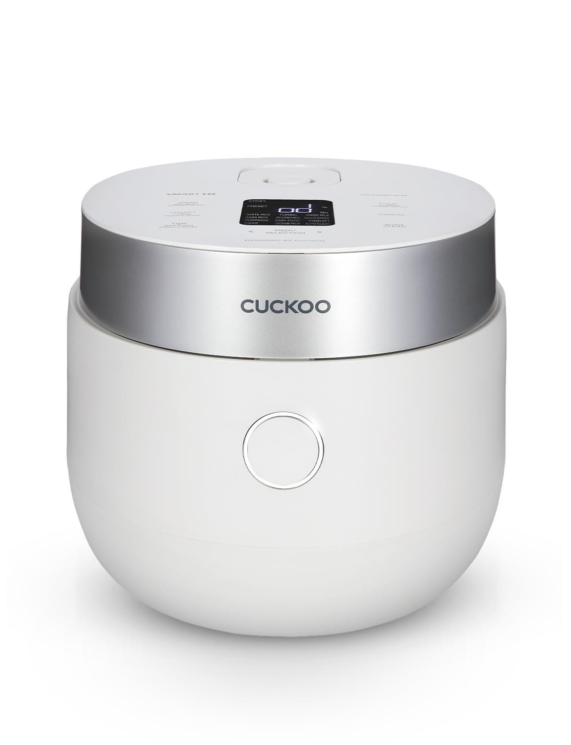 CUCKOO Micom Rice Cooker 8-Cup Uncooked - 16-Cup Cooked with Induction Heating Technology, Versatile Rice Maker with 12 Menu Options and Steam Plate, Voice Guide, White - 1