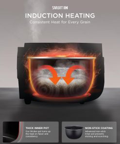 CUCKOO Micom Rice Cooker 8-Cup Uncooked - 16-Cup Cooked with Induction Heating Technology, Versatile Rice Maker with 12 Menu Options and Steam Plate, Voice Guide, White - 3