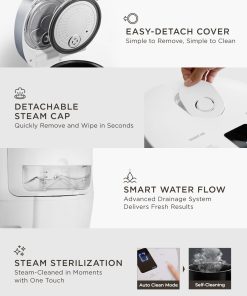 CUCKOO Micom Rice Cooker 8-Cup Uncooked - 16-Cup Cooked with Induction Heating Technology, Versatile Rice Maker with 12 Menu Options and Steam Plate, Voice Guide, White - 8