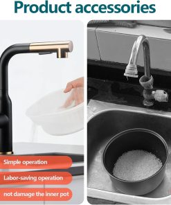 Commercial Rice Cooker, Large Capacity 30-Cup (UnCooked), 60-Cup (Cooked) with One Touch Operation and 12-Hour Keep Warm, Easy to Use and clean, 1600W, White - 2