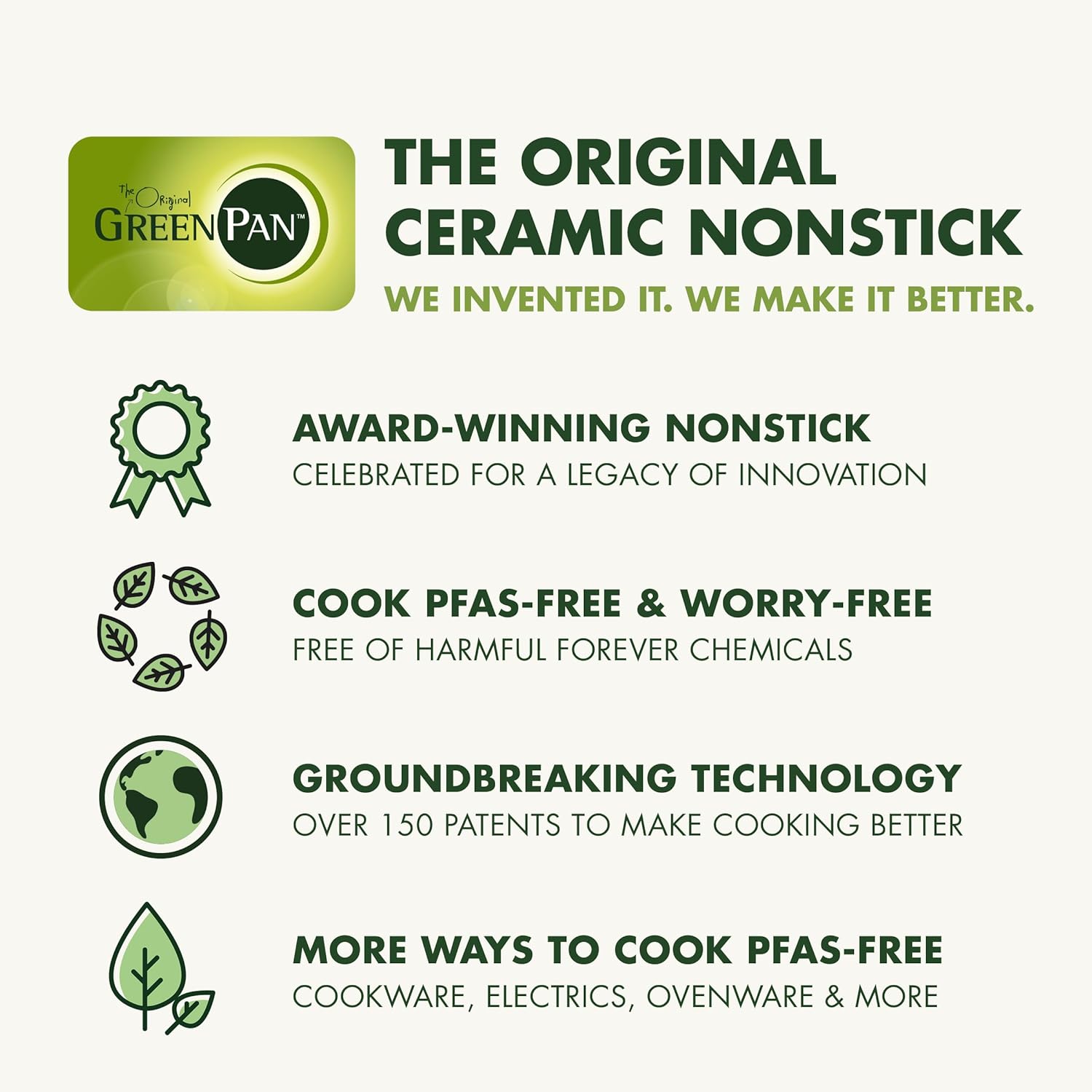 GreenPan Rice Cooker, 8 Cups Cooked, Low-Carb & Soup Mode,10 ONE-TOUCH Cooking Presets, PFAS-Free Ceramic Steamer Basket, Fuzzy Logic, Auto Keep Warm, Oats, 24HR Delay Timer, Cream - 10