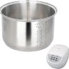 Rice Cooker 10 Cup Inner Pot Compatible with Tiger JBV-A18U, Non-Stick 304 Stainless Steel, Rice Cooker Rplacement Pot, Dishwasher Safe - 1