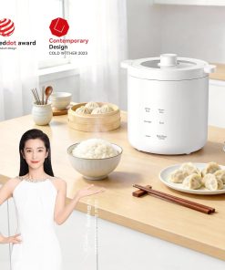 olayks Rice Cooker 2 Cup Uncooked, Mini Rice Cooker Small Electric Cooker with 4 Cooking Functions, 24 Hour Preset, Heat Preservation, Non-Stick Ceramic Coating for 1-2 People - 7