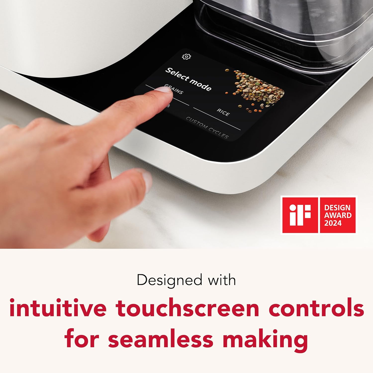 KitchenAid Grain and Rice Cooker 8 Cup with Automatically Sensing Integrated Scale + Water Tank, KGC3155, Porcelain White - Image 5