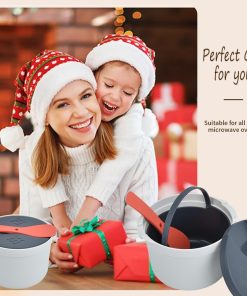 Alternative view of Microwave Rice Cooker Steamer, Microwave Pasta Cooker with Strainer, 2 L Microwave Cookware Set for Rice, Pasta, Vegetables, Quinoa, Oatmeal, Ramen Non stick (orange)