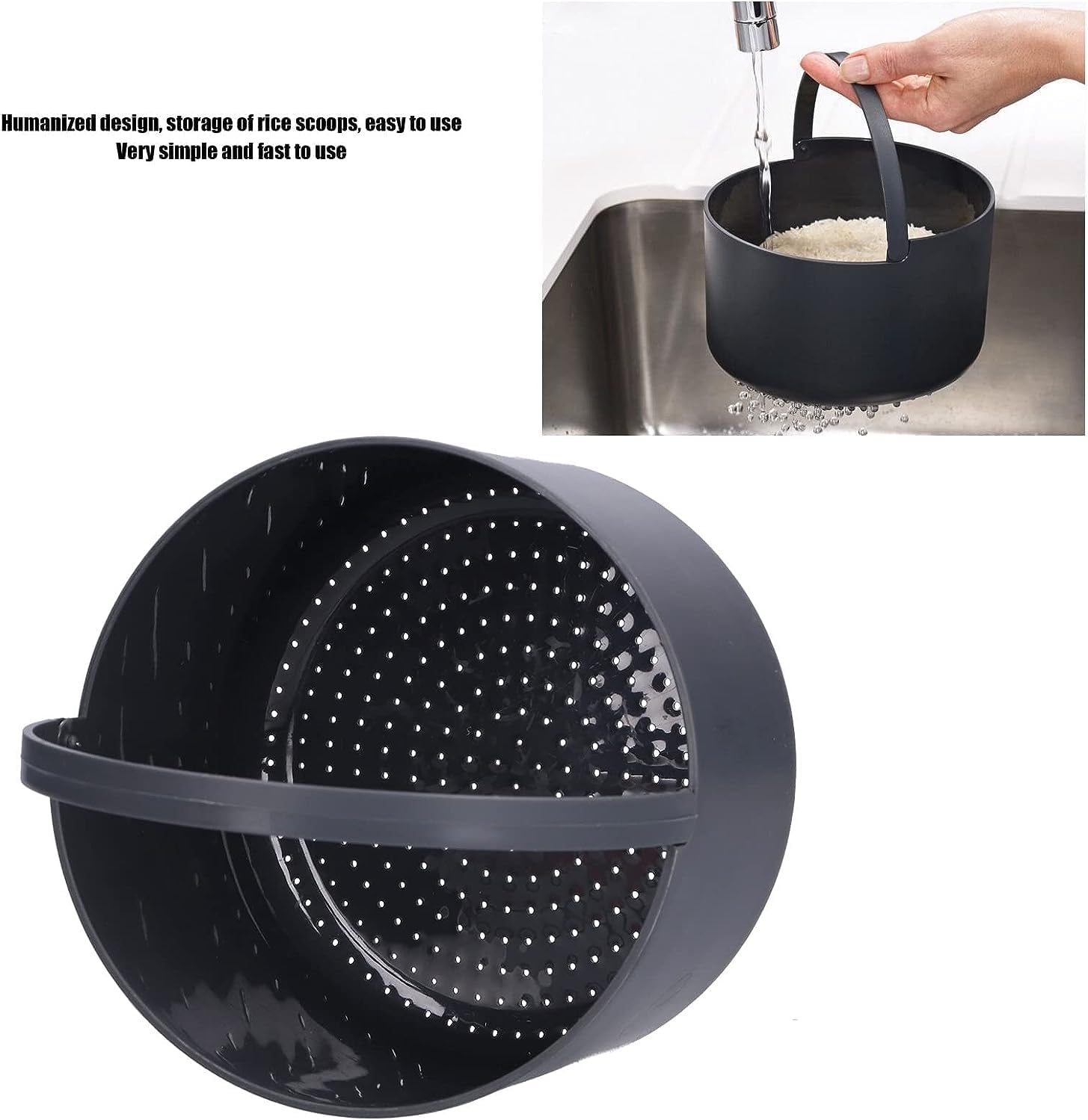 Microwave Rice Cooker Steamer, Microwave Pasta Cooker with Strainer, 2 L Microwave Cookware Set for Rice, Pasta, Vegetables, Quinoa, Oatmeal, Ramen Non stick (orange) - Image 9