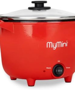 My~Mini 32 oz Electric Multi-Cooker Pot, 260 watts ~ (Red) - 1