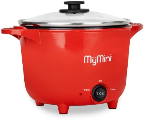 My~Mini 32 oz Electric Multi-Cooker Pot, 260 watts ~ (Red) - 1