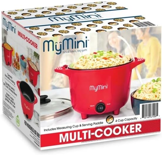 My~Mini 32 oz Electric Multi-Cooker Pot, 260 watts ~ (Red) - Image 6