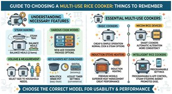 Multi Function Rice Cookers with Steaming Feature, Multi Function Rice Cookers with Steaming Feature &ndash; Smart Kitchen Upgrade