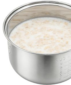 Stainless steel inner pot of rice cooker - compatible with aroma rice cooker ARC-914SBD, ARC-994SGreplacement pot. - 1