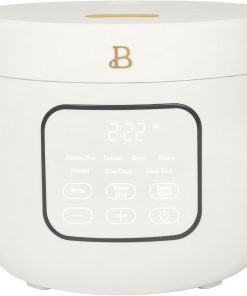 14 Cup Electric Rice Cooker, Programmable Grain Cooker with Automatic Keep Warm, Touch Display, Ceramic Nonstick Inner Pot and Steam Tray (White Icing) - 1