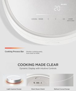 Alternative view of CUCKOO Twin Pressure Rice Cooker 10-Cup Uncooked / 20-Cup Cooked with Induction Heating Technology, Silent Pressure System, Open Cooking Mode, Dynamic Display, Eco Inner Pot, White (CRP-OHTR1009FW)