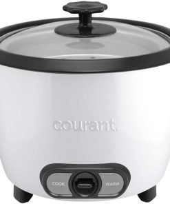Courant large rice cooker, 30 Cup cooked One-Touch large capacity rice cooker family Removable Non-Stick Bowl, with steamer try, white - 1