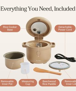 Alternative view of Our Place Rice Cooker | Compact Rice Cooker 3-Cup Uncooked / 6-Cup Cooked with Ceramic Nonstick Inner Pot | Fuzzy Logic Multi-Cooker for White & Brown Rice, Oatmeal & Grains | Delay Timer & Auto Keep Warm | Steam