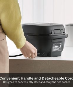 Alternative view of TIGER JBS-A55U-KB 3-Cup (Uncooked) Micom Rice Cooker and Warmer with Non-Stick Ceramic Coated Inner Pot and 10 Auto-Cook Settings, Black