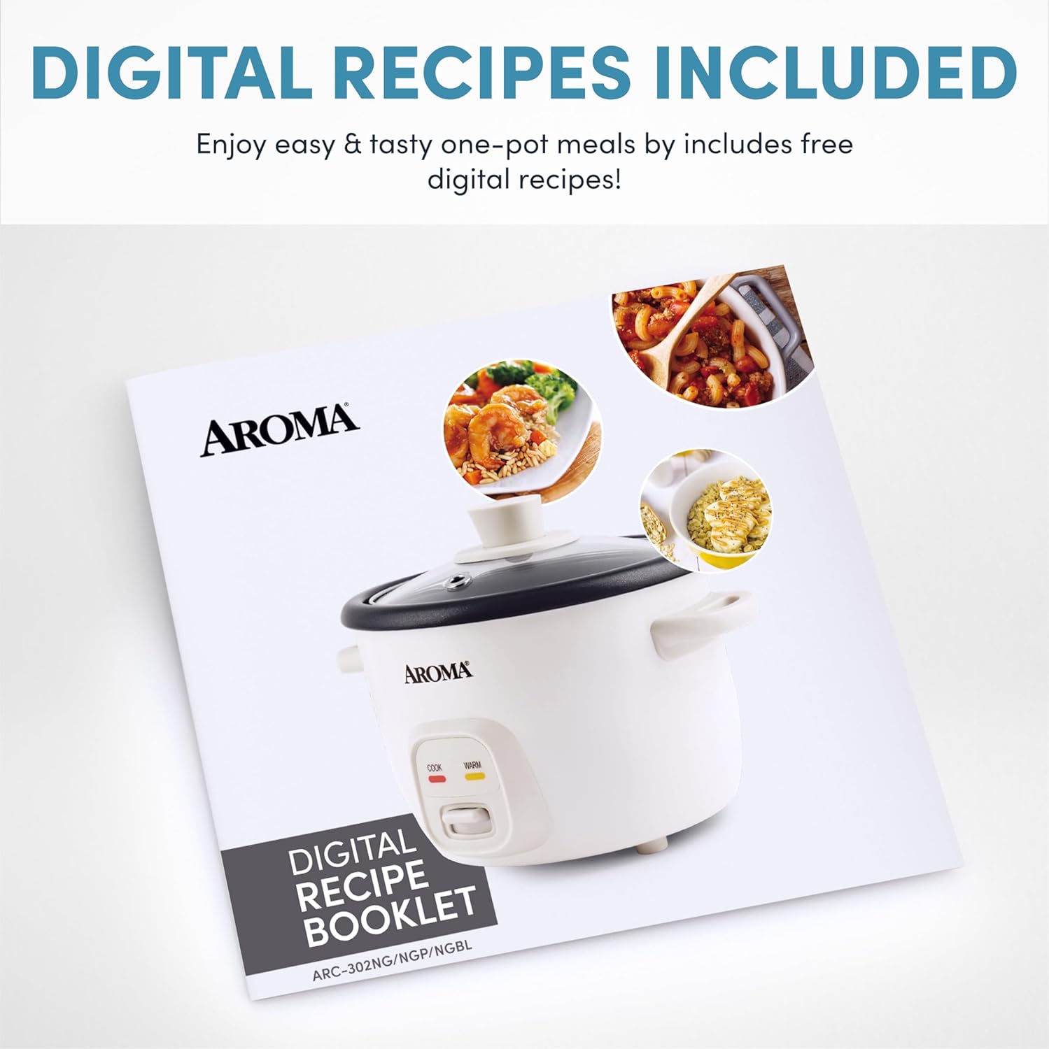 AROMA® Mini Rice Cooker, 2-Cup (Uncooked) / 4-Cup (Cooked), Grain Cooker, Soup Maker, Oatmeal Cooker, Auto Keep Warm, 1 Qt, Light Green - Image 2
