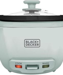 BLACK+DECKER 16-Cup Cooked (8 Cups Uncooked) Rice Cooker, Steaming Basket, Removable Nonstick Bowl, One-Touch Operation, Surf Spray - 1