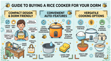 Mini Rice Cooker for Dorm Room