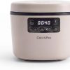 GreenPan Advanced Rice Cooker, 4-Cups Uncooked-8-Cups Cooked, Removable Nonstick Ceramic PFAS-Free Pot, White & Brown Rice, Family Sized, Quick Cook in 25mins, 6 Presets, Fuzzy Logic Tech, Clay - 1