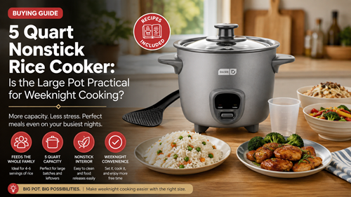 5 Quart Nonstick Rice Cooker: Is the Large Pot Practical for Weeknight Cooking?
