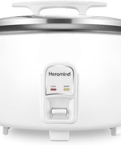 Commercial Rice Cooker, 90-Cup Rice Cooker, 16Qt Large Rice Cooker with Nonstick Inner Pot, Fast Cooking and Auto Keep Warm, with Rice Cup and Paddle, Easy to Clean, 1950W