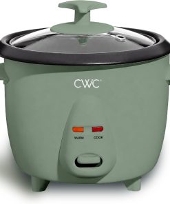 COOK WITH COLOR 6 Cup Rice Cooker 300W - Effortless Cooking and Perfectly, Cooks 3 Cups of Raw Rice for 6 Cups of Cooked Rice, Green