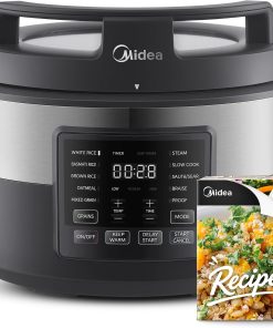 Midea Slow Cooker with 10 Functions, 8-Cups Uncooked Rice Cooker